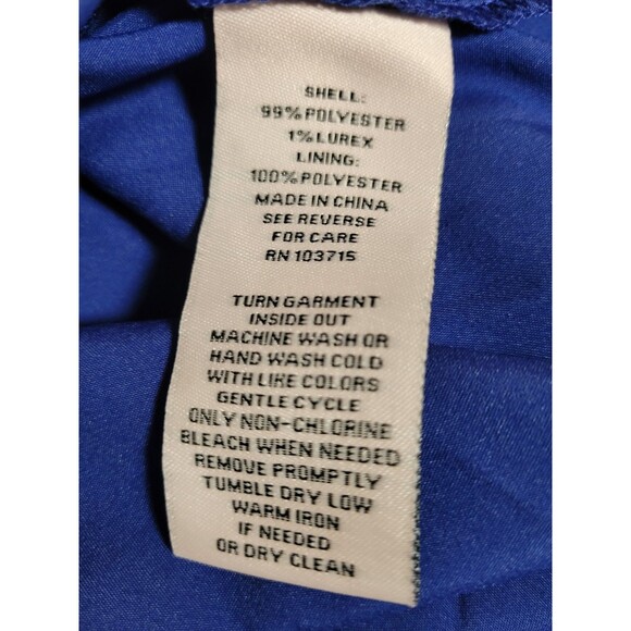 Nanette Lepore Women's Solid Mini Camisole Slip Dress in Royal Blue Size 4 $24 - Picture 7 of 9